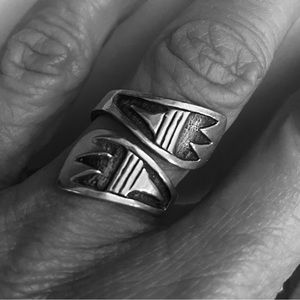 Southwest Sterling Claw Ring